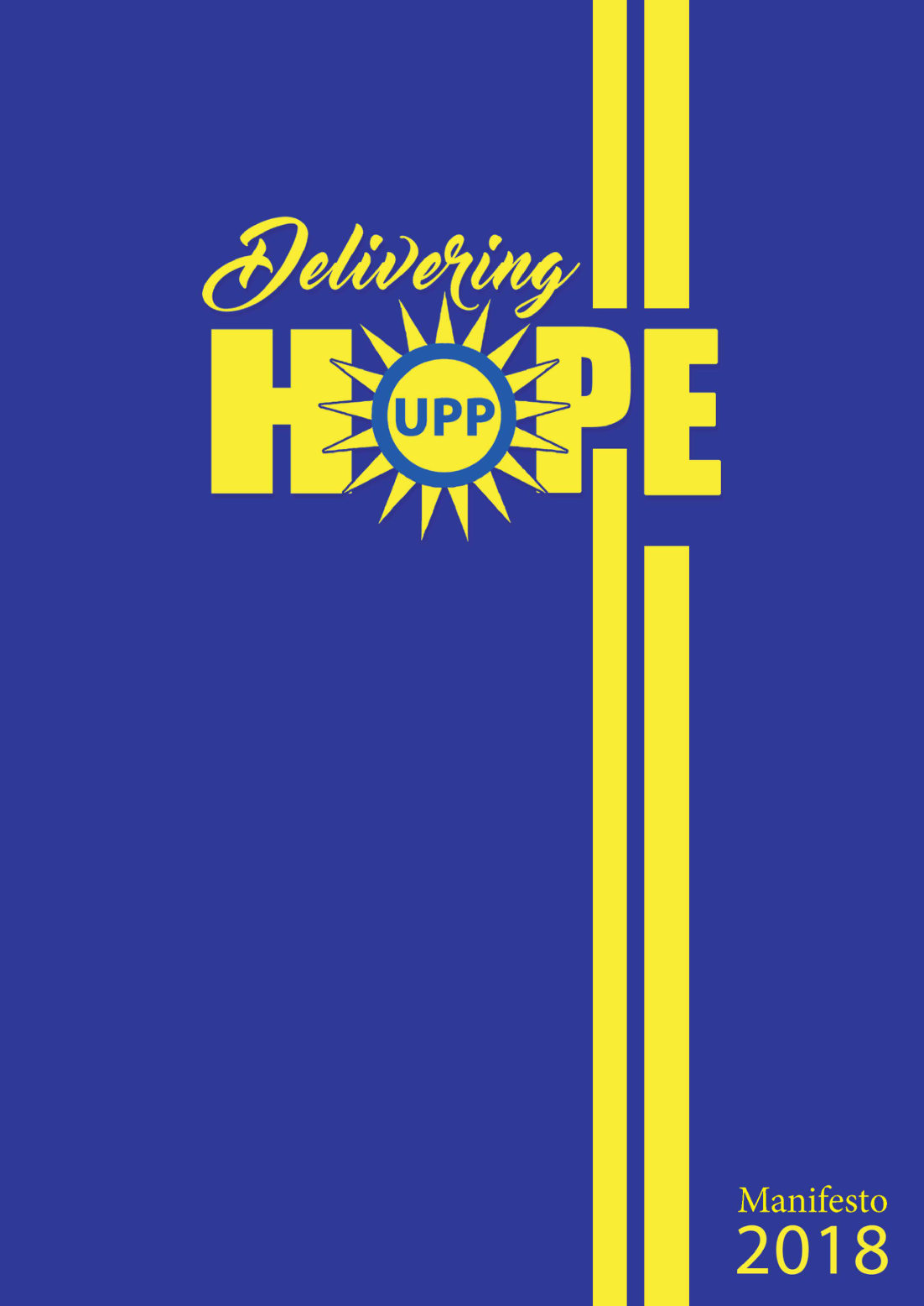 Cover of the UPP Delivering HOPE Manifesto 2018